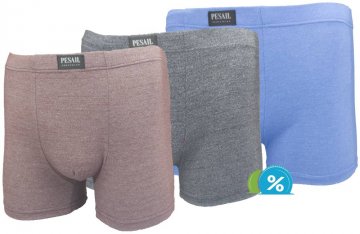 Bambusz boxeralsó Pesail M0150 - 1db, méret XL Bambusz boxeralsó Pesail M0150 - 1db, méret XL